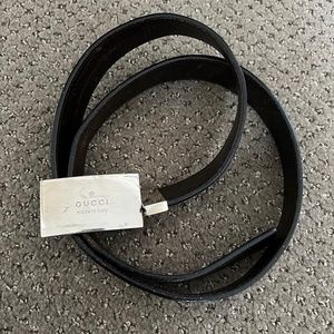 Men's Vintage Double-sided Black/Brown Gucci Belt